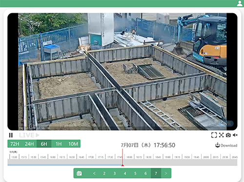 統合ビデオ管理システム 管理画面(イメージ)