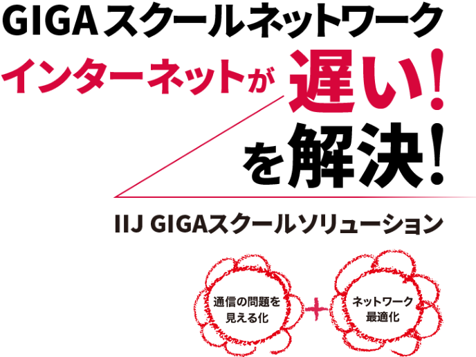 GIGAスクールのネットワーク「インターネットが遅い!」を解決! IIJ GIGAスクールソリューション