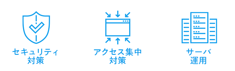 セキュリティ対策 アクセス集中対策 サーバ運用