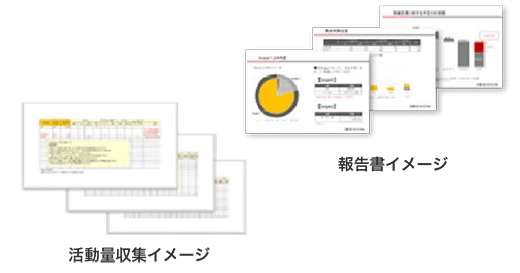 報告書イメージ 活動量収集イメージ