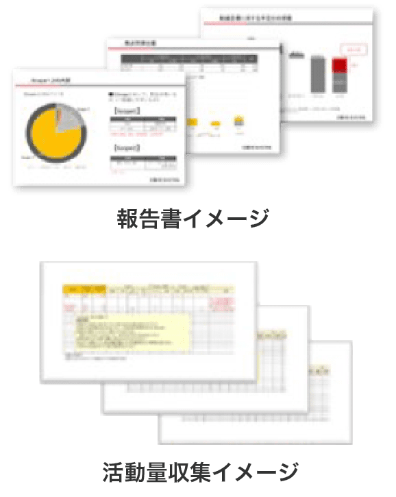 報告書イメージ 活動量収集イメージ
